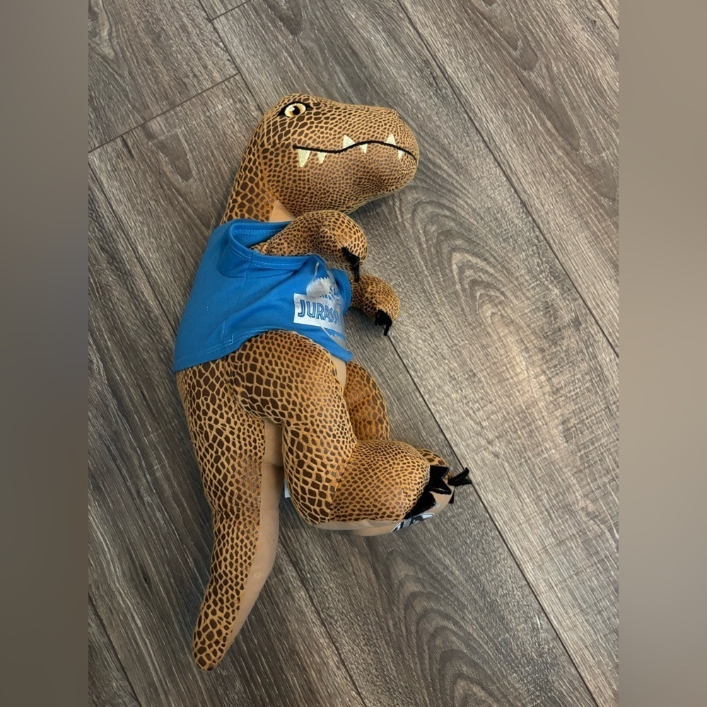 Build A Bear Jurassic World Brown Velociraptor 20" Stuffed Raptor Dinosaur T Rex
